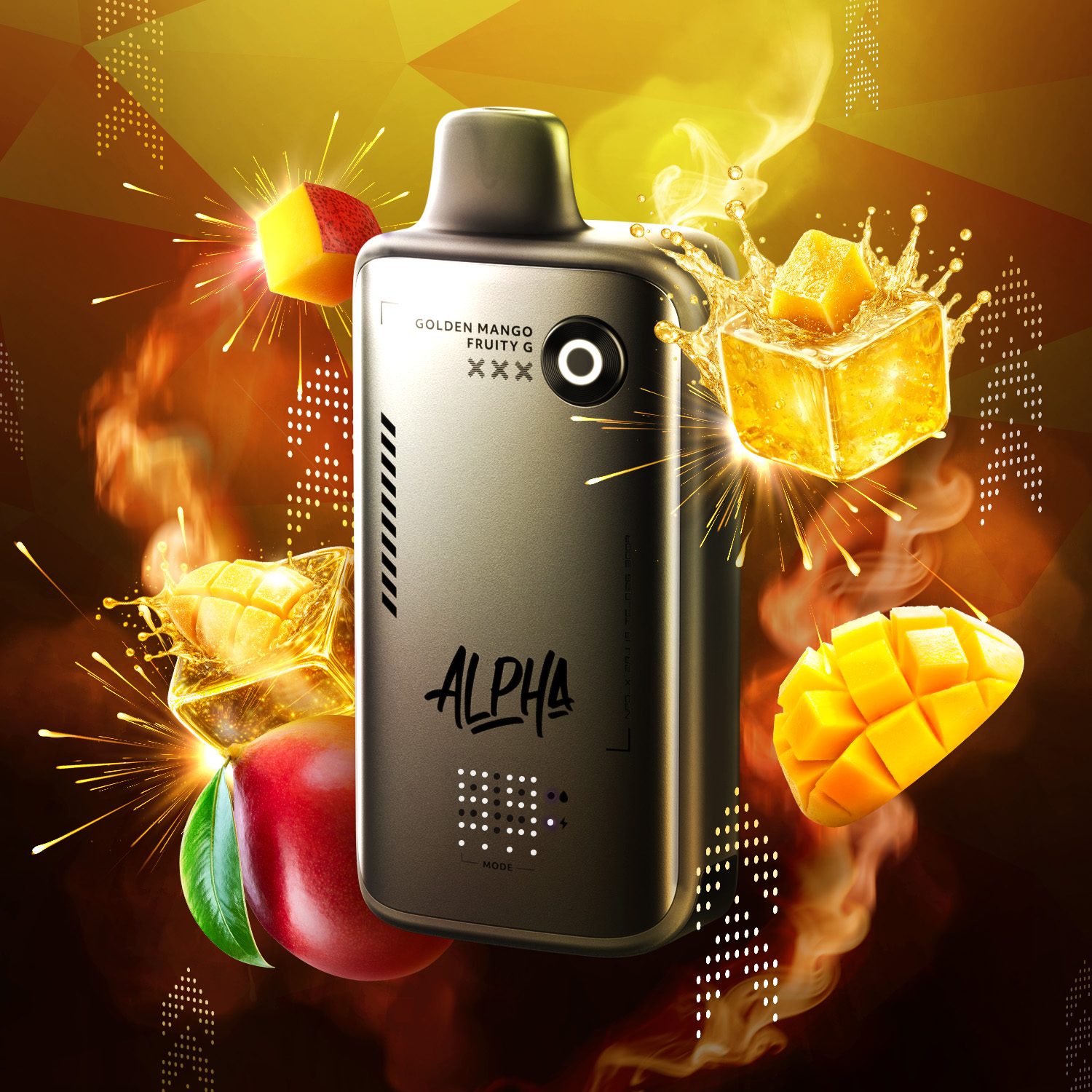 FlavorBeast-ALPHA_APR2026_FR_GoldenMangoFruityG.jpg Flavour Beast Alpha 80K Disposable Vape - Image 1