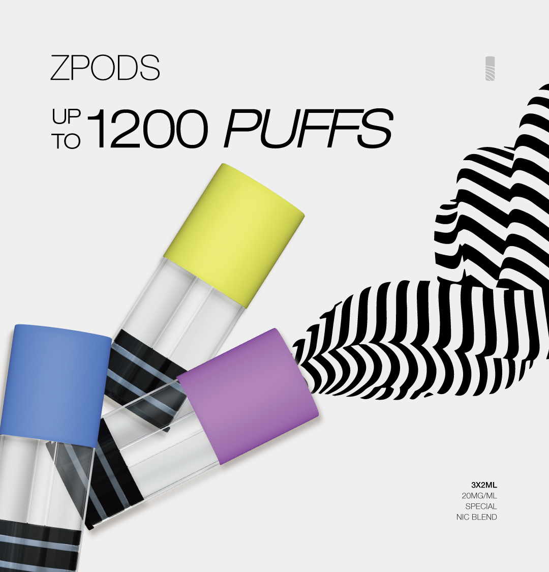 ZPODS-Multi-flavor.jpg Z Pods 2% 3x2ml Special Nic Blend Pods - Image 1
